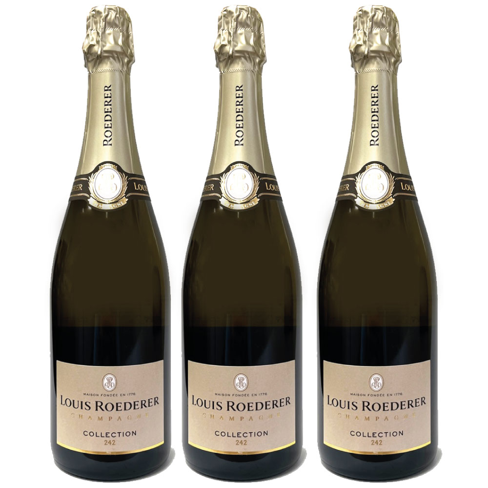 ルイ・ロデレール コレクション 242 ブリュット 3本セット 750ml / フランス シャンパン 12度 19,325円