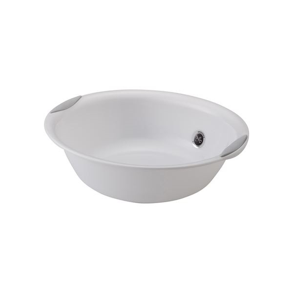 30セット 洗面器/洗面ボウル プラチナホワイト 材質：PP すべり止め付き AGラスレウィーヌ代引