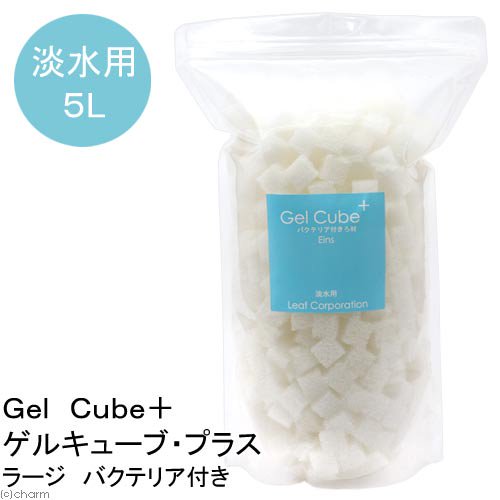 （熱帯魚）淡水用ろ過材　Ｇｅｌ　Ｃｕｂｅ＋（ゲルキューブ・プラス）　バクテリア付き　ラージ　５リットル　北海道航空便要保温　ＣＲＣ10―03―20―90―00