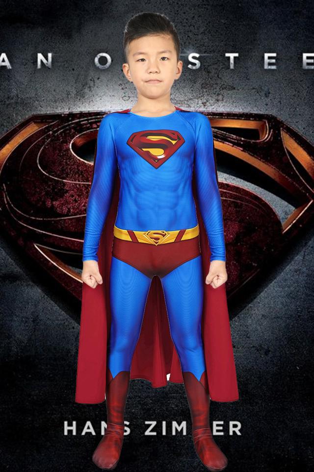 新タイプ追加 激安販売 スーパーマン リターンズ クラーク・ケントスーパーマン Superman Returns Superman Clark Kent 子供用 コスプレ衣装[J19042EA-K
