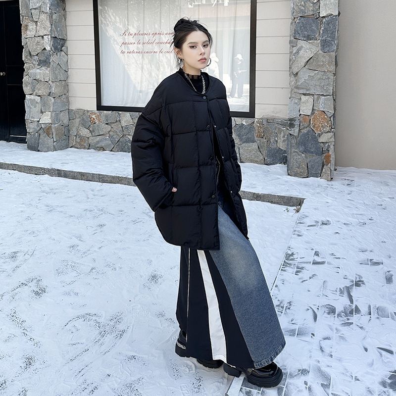 【J.Fashion】 ダウンコート おしゃれ 個性的なデザイン キルティング レディース ダウンジャケット メガ割