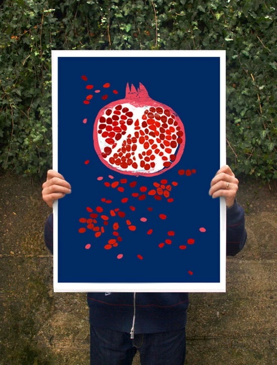 ANEK INDIGO POMEGRANATE - FRUIT ART