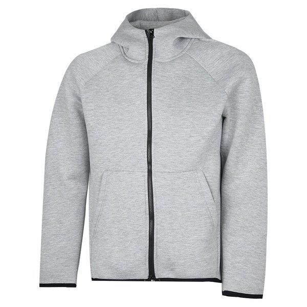 メンズフルジップテックネオプレンフード付きジャケットNE-JUA-Q012-グレー