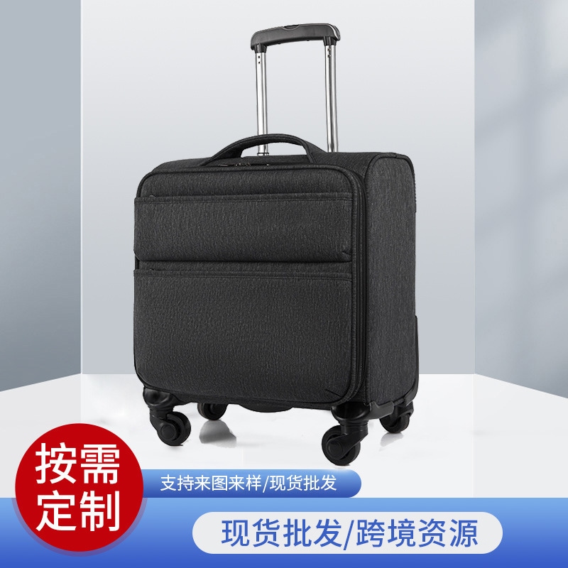 18インチ搭乗ケースオックスフォード布スーツケースメンズ小型防水トロリーケースレディースビジネスパスワードケースミニトラベルケース