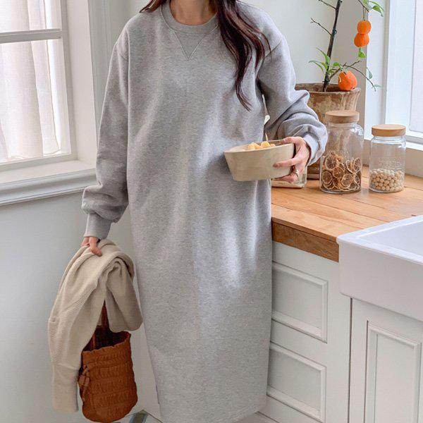 Hスタイル(OP)キモベニロングワンピース 秋 冬 キモワンピース 長袖 OPS デイリールック ビッグサイズ ホームウェア