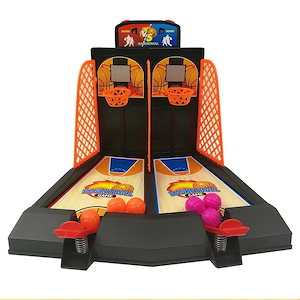 デスクトップバスケットボールゲームおもちゃ2プレーヤーテーブルアーケードゲームフィンガーボールコートインテリジェントエミュレーションシューティング子供向けギフト