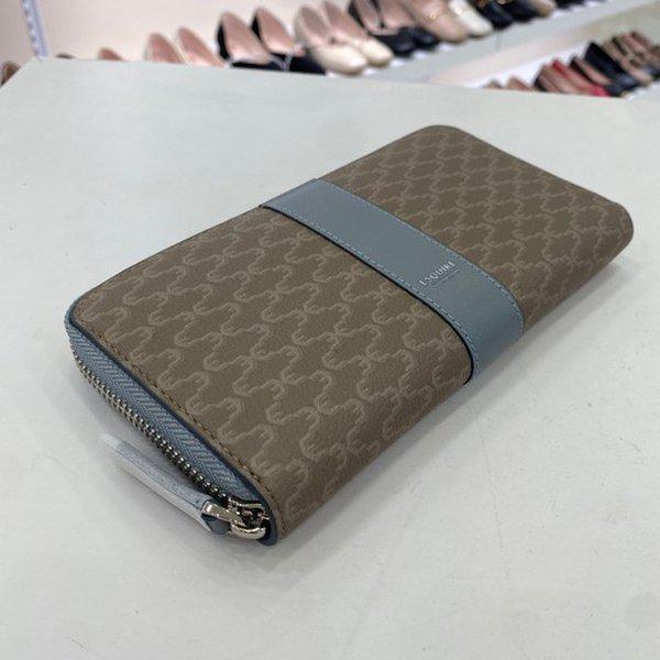 女性チェック柄長財布 ECEFRP883BL HSYP5A GN