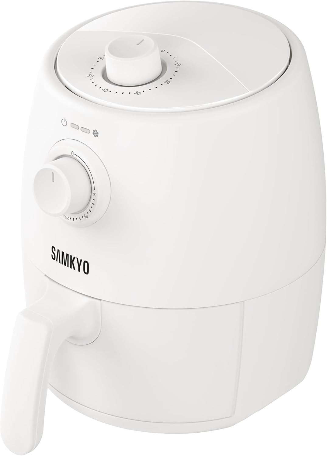 ノンフライヤー エアフライヤー 2L コンパクト 1-2人用 一人暮らし ノンフライヤー機 電子レシピ付き 電気フライヤー 油なし ヘルシー フライヤー F20 ホワイト