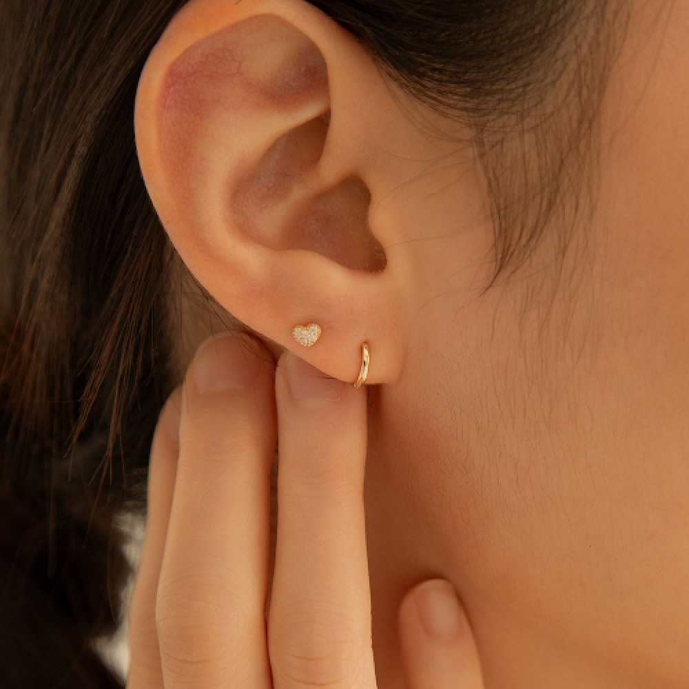 LUNNE 14kミカハートピアス #LFPI27