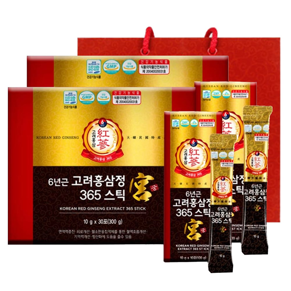 チョンウォンサム6年根高麗ホンサムジョン365スティック