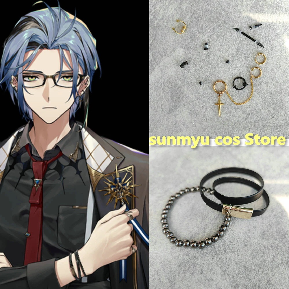 バーチャル VTuber にじさんじ XSOLEIL ヘックス へイワイヤー イヤリングセット＋ブレスレット コスプレ道具　飾り　アクセサリー