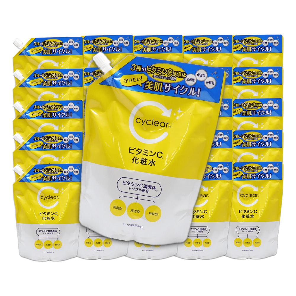 ビタミンC誘導体 化粧水 詰替 500ml ×20個 ビタミンＣ 柑橘系の香り 毛穴ケア 詰め替え 日本製