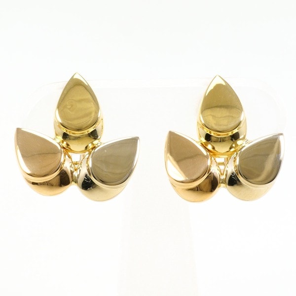 K18 18金 YG イエローゴールドWGPG イヤリング 約6.7g ジュエリー 中古