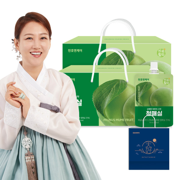 一日活力 青梅 70ml 30パック 2箱/100%韓国産青梅/ビタミンC