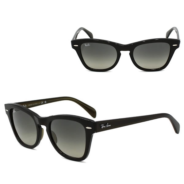 サングラス 0RB0707SF 664271 53 ローブリッジフィット ユニセックス トランスペアレントオリーブグリーン グレーグラデーション