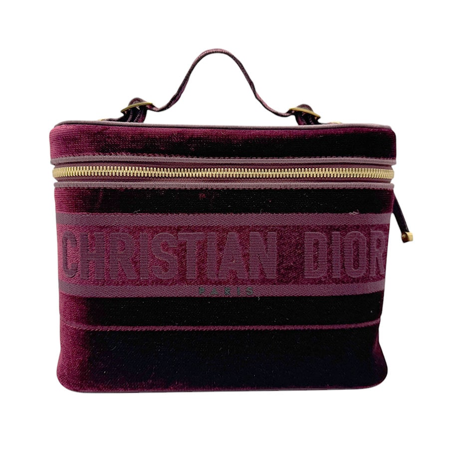 クリスチャンディオール Christian Dior ハンドバッグ バニティバッグ ベロア ワインレッド レディース z2778 81,400円