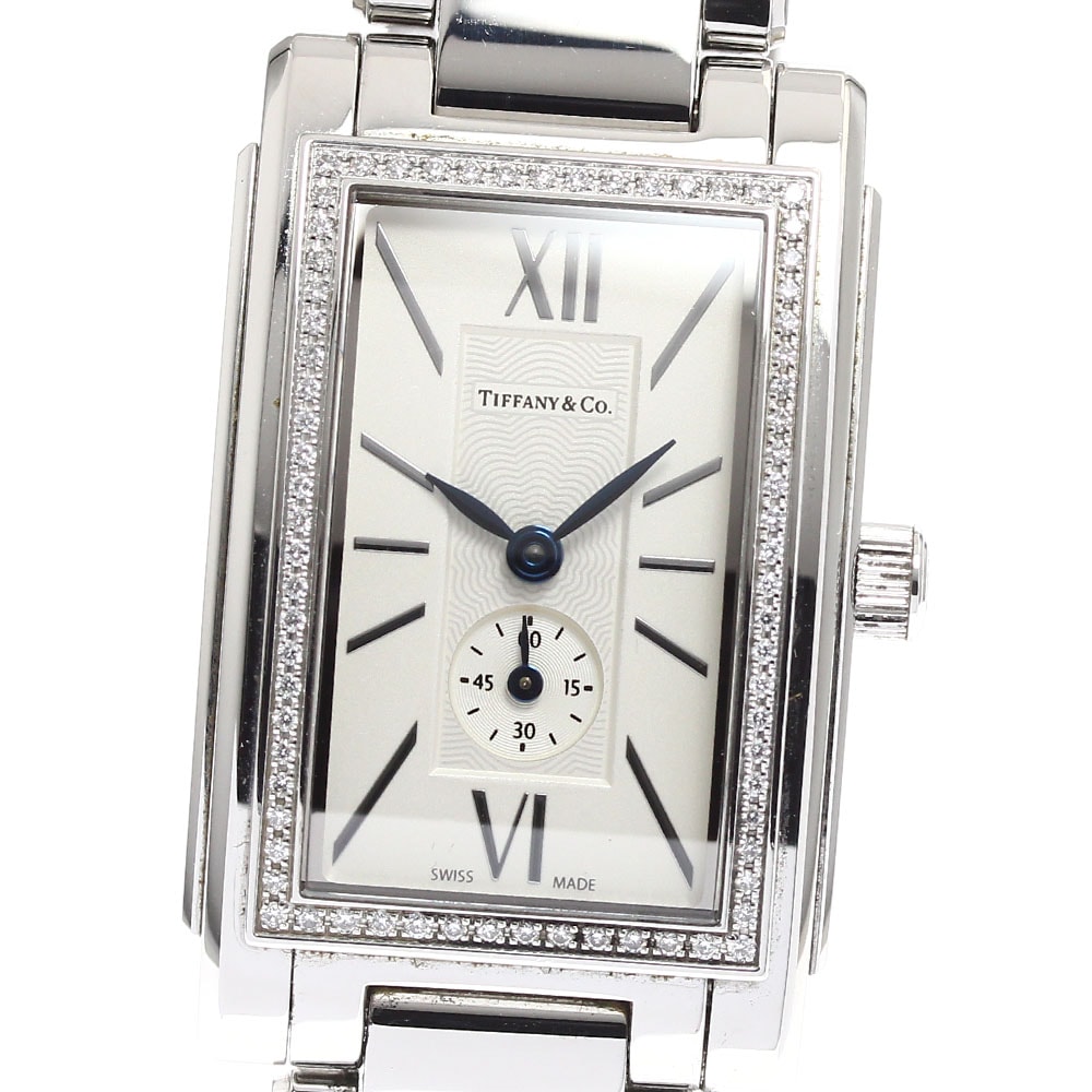 ティファニー TIFFANY&Co. Z0035.13.10B21A00A グランド ダイヤベゼル スモールセコンド クォーツ レディース 良品 保証書付き_898052【中古】