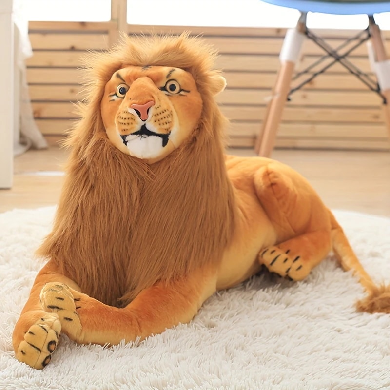 ぬいぐるみ ライオン ふわふわ 癒し おしゃれ かわいい インテリア 動物 アニマル 抱き枕 抱きまくら 添い寝枕 ギフト プレゼント 4-7