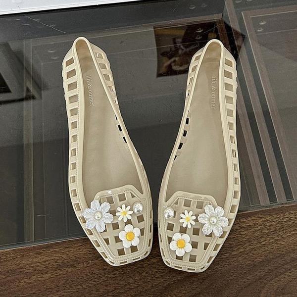 女性用ゼリーシューズ 夏用レインシューズ