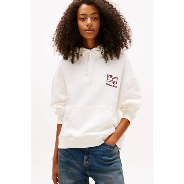 女性リラックスグラフィティフーディ T32G0TTO13TWT1 TOMMY JEANS