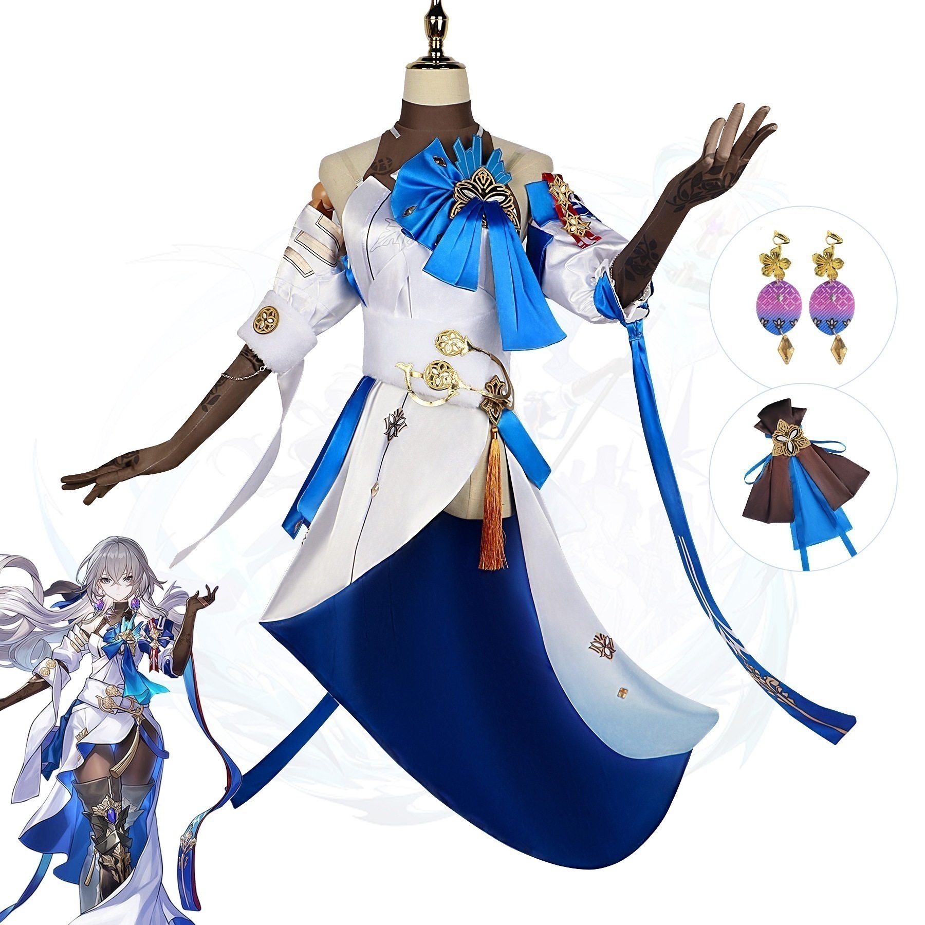 ブロニヤコスプレ崩壊星穹鉄道ゲームコスチュームハロウィーンcos服セット