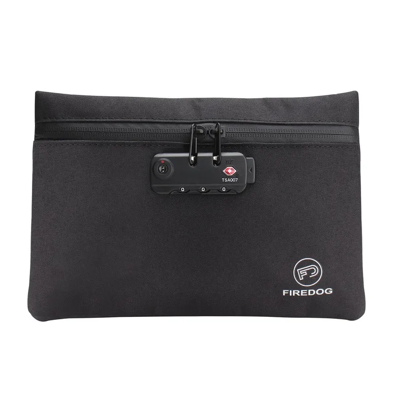 防火犬防臭バッグ,ロック付き,ポータブル収納ポーチ Black 4,911円