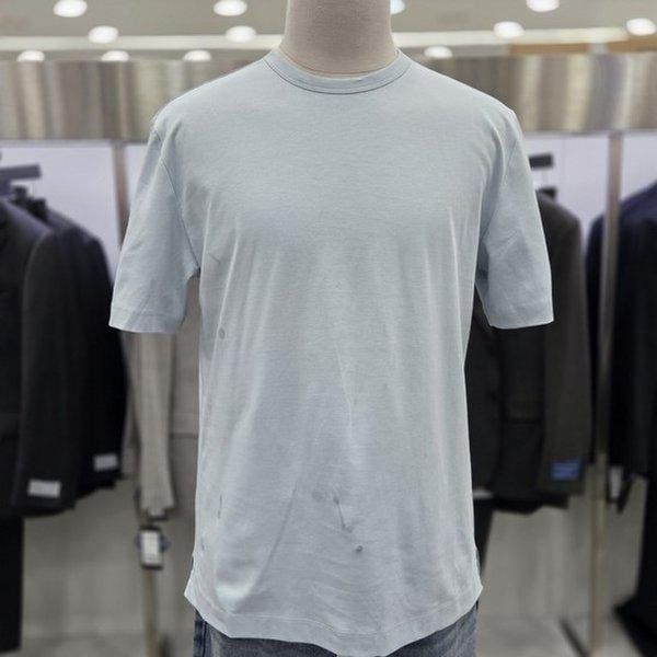 ベーシック純綿ラッパネックラウンド半袖Tシャツ JBSF2TR1102 BL_DJ