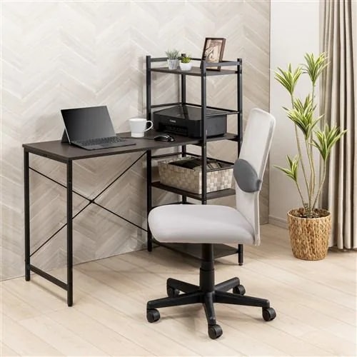 デスク ヤマダオリジナル ダークブラウン シェルフ付デスク チェア別売