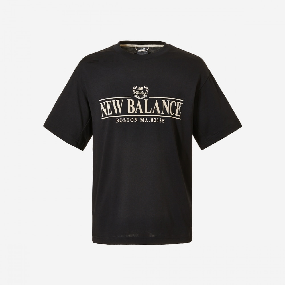 ニューバランス ユニ ヘリテージ グラフィック 半袖Tシャツ NBNEFB1473-(19)Black