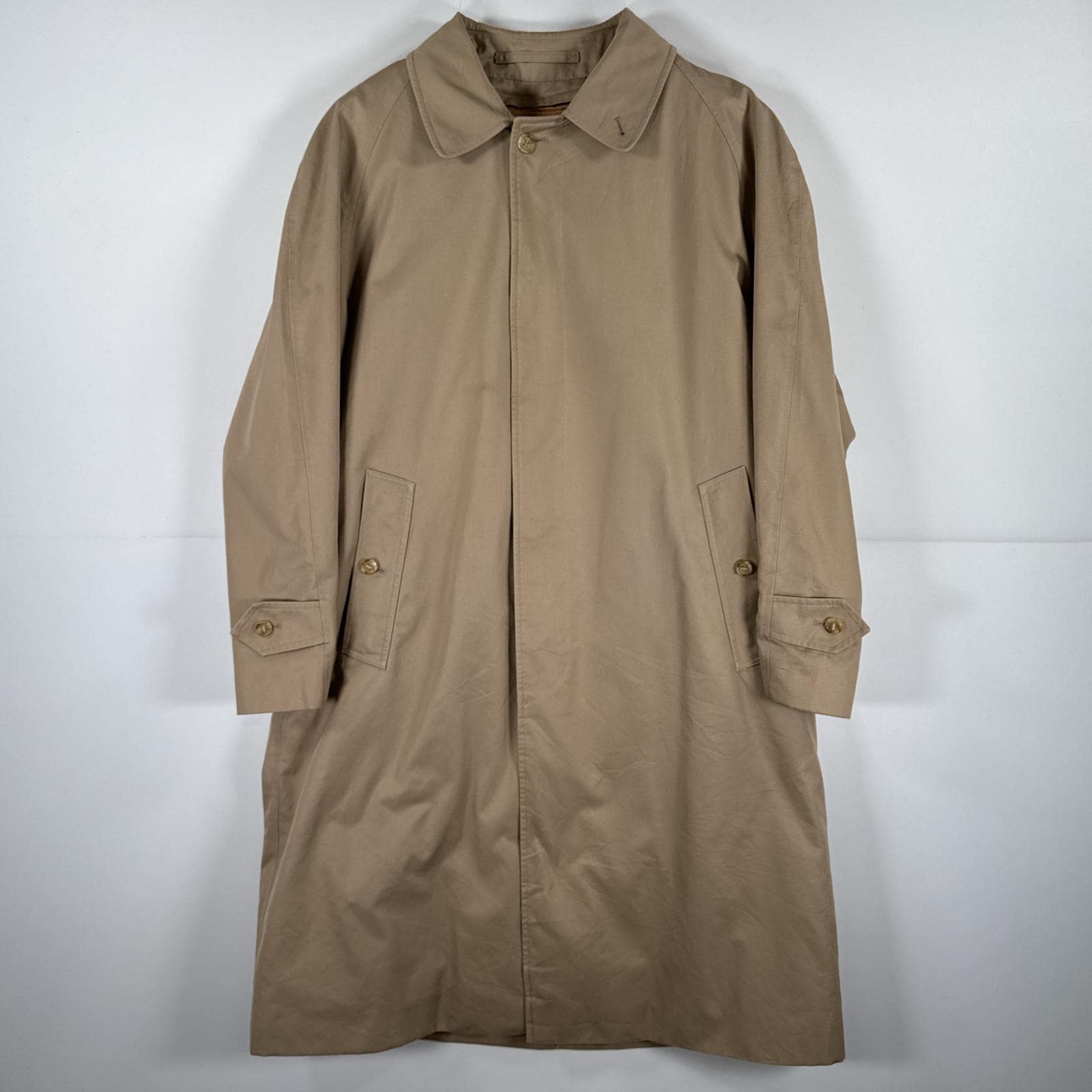 古着 90s/90年代 バーバリーズ Burberrys ステンカラーコート 裏地 ノバチェック ライナーベスト付き ロング 38 short ベージュ メンズ