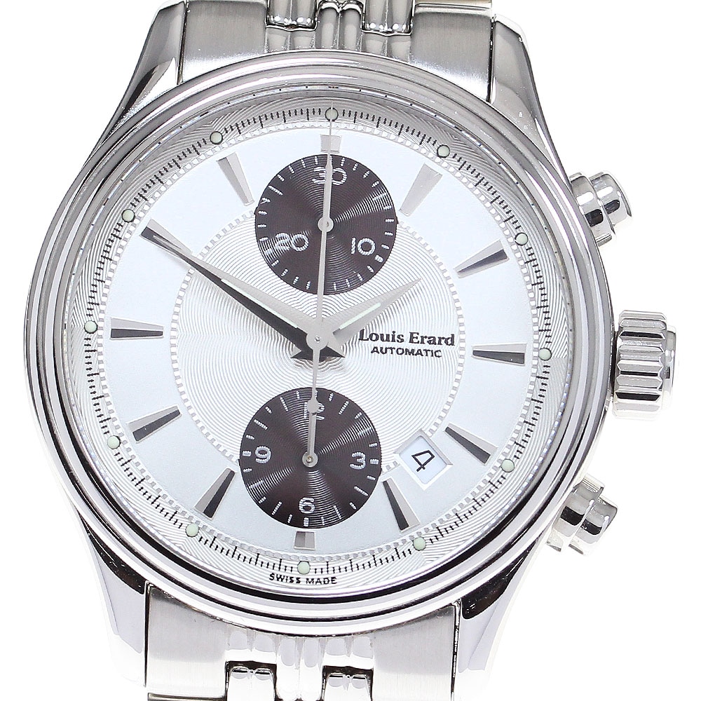 ルイ・エラール Louis Erard 73255AA01M デッドストック ツーカウンタークロノグラフ 自動巻き メンズ 箱付き_837089【中古】