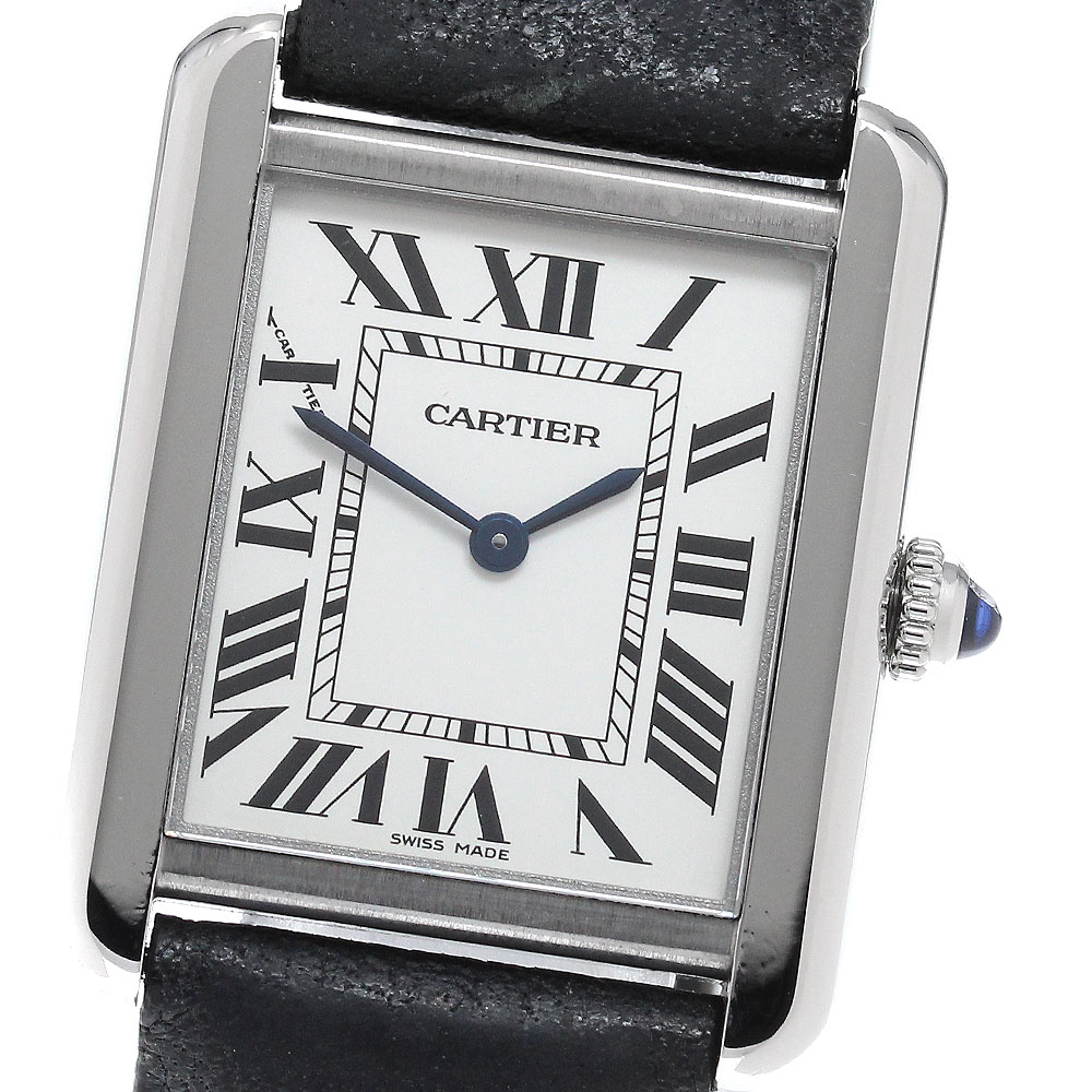 カルティエ CARTIER WSTA0030 タンクソロSM クォーツ レディース 保証書付き_963175【中古】