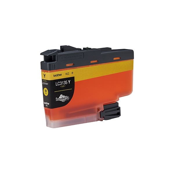 （まとめ）(純正品) ブラザー LC3135Y インク 超大容量 イエロー(×5セット)