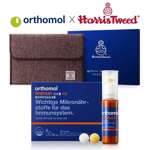 【ドイツオーソモルコラボ】 福袋 オーソモル X ハリスツイード タブレットポーチ リミテッドエディション (オーソモルイミューン 30本入り付き) 19,303円