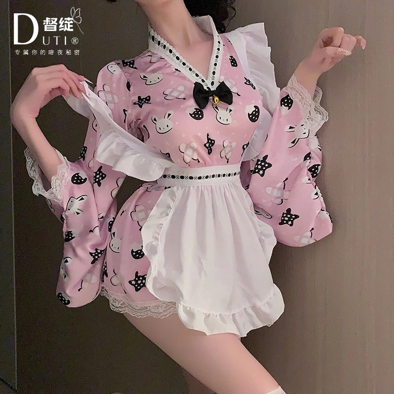 新製品の入荷本日の限定商品 浴衣 セット レディース レディース 可愛い優しい女の子ロリータ純欲パジャマ二次元セクシースーツ
