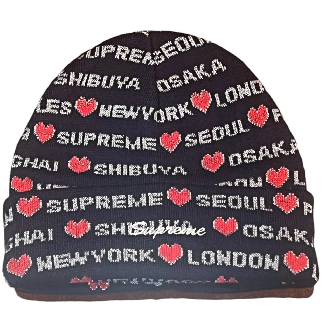 2024FW Hearts Beanie Navy