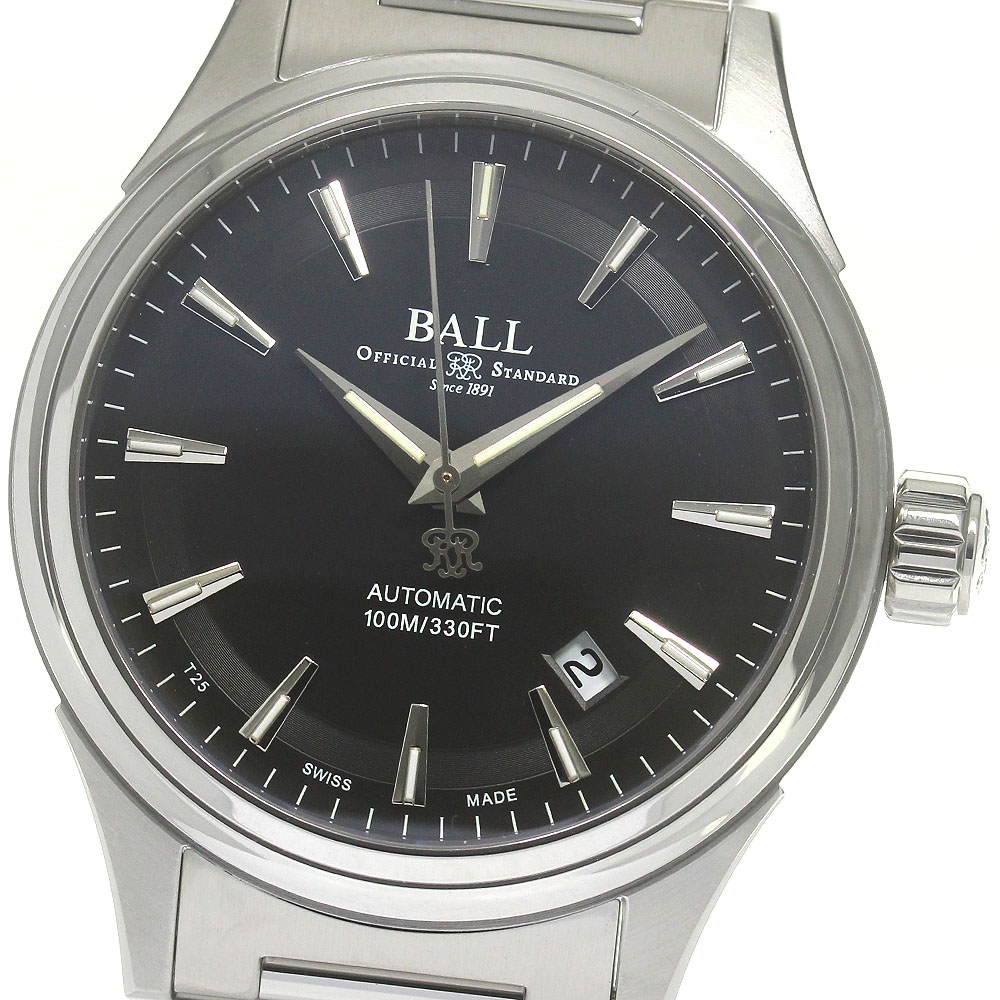 ボールウォッチ BALLWATCH NM2098C-S4J-BK ストークマン ヴィクトリー デイト 自動巻き メンズ 美品 保証書付き_849902【中古】