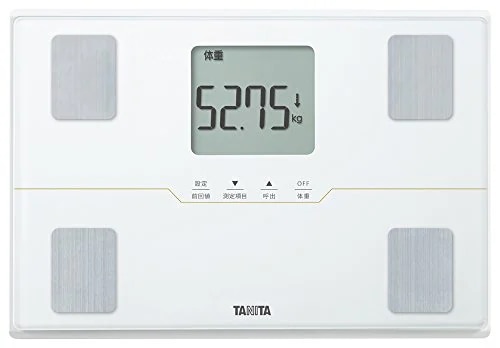タニタ 体重計 体組成計 50g ホワイト BC-315 WH【体脂肪率/内臓脂肪レベル/筋肉量/基