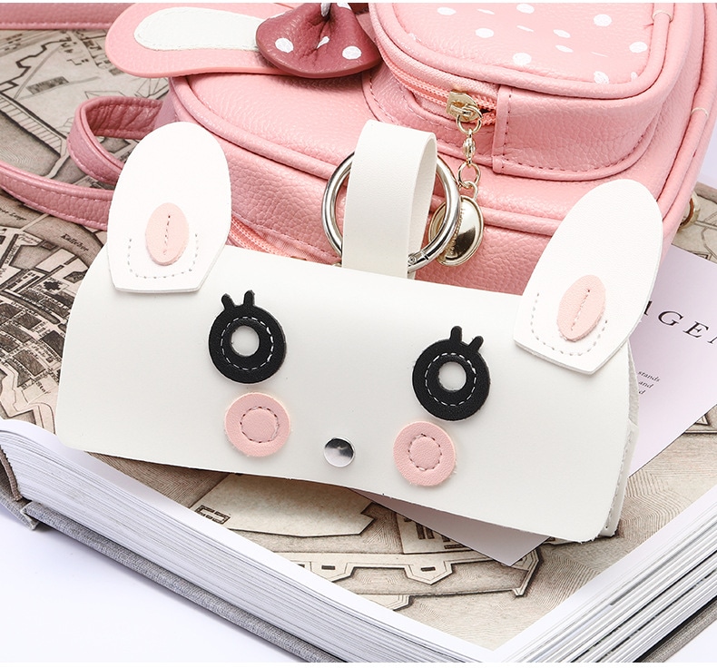 [1個購入で10個プレゼント]サングラスクリップ携帯眼鏡バッグ近視鏡バッグストラップサングラス保護バッグかわいい眼鏡バッグ