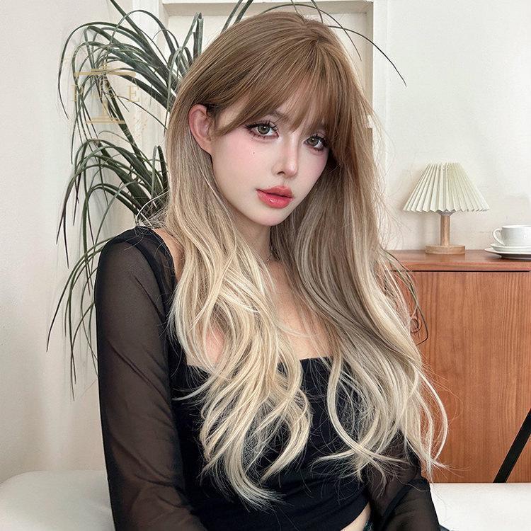 O円き ロングヘア2（個）ごとに11 レイヤー バレない フルウィッグ 自然 グラデーション 金髪 ギャル コスプレ ロング 【迅速な出荷】ウィッグ