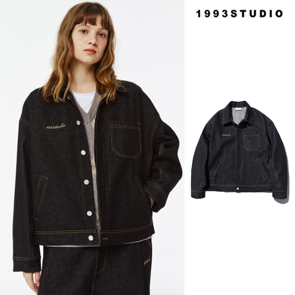 [1993studio] Stitch denim jacket