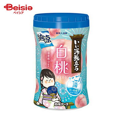他サイト： いい湯旅立ち 納涼にごり湯白桃の香り 500g 白元アースの商品画像