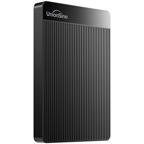 UnionSine 外付け ハードディスク超薄型外付けHDDポータブルハードディスク 500GB 2.5インチ USB3.0に対応 PC/Mac/PS4/XBox/テレビ録画(黒)HD2510