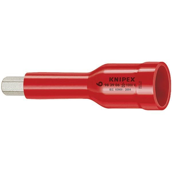 KNIPEX（クニペックス）9849-06 （1／2SQ）絶縁ヘキサゴンソケット 1000V