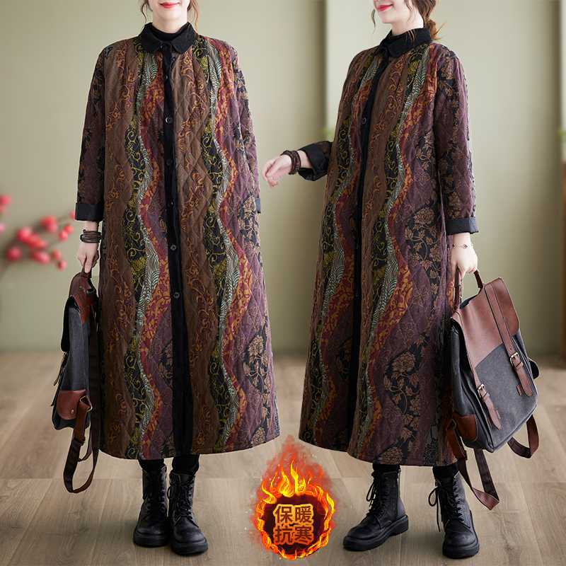 「ファットガール」 2024冬新品 中綿コート ロングコート 大きいサイズ 体型ーカバー キルティング レディース ロングカーディガン アウター メガ割30%までに制限 4,895円