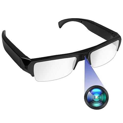 メガネカメラ 小型カメラ 1080P 隠しカメラ メガネ型スパイカメラ かけたまま撮影 真正面にあるレンズ 目線で撮影 画面が斜めない 眼鏡型カメラ 超小型カメラ 長時間録画 128GB対応 撮影 録