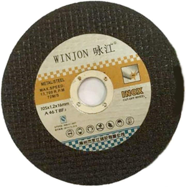 エックスジェー 切断砥石 ジスクグラインダー用 50枚セット ステンレス その他金属等の切断に(外径107mmx厚さ1.2mmx取付け穴径16mm)