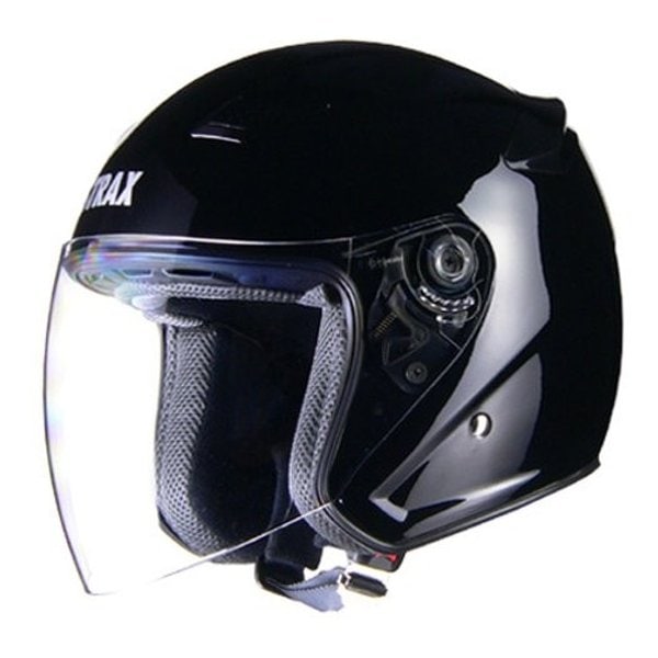 バイクヘルメット ジェット STRAX ブラック L SJ-8 SJ8ジェットBKL