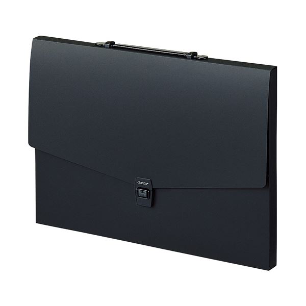 （まとめ） セキセイアルタートケース（フラットタイプ） A3 ブラック ART-702-BK 1個 (×3セット)