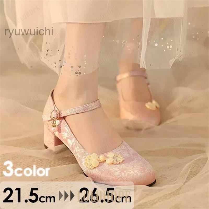 春 夏 ロリィタパンプス ゴ おでこ靴 ロリィタ靴 ヒール4センチ レディース メイド靴 可愛い 女の子 リボン付き 日常 文化祭 イベント